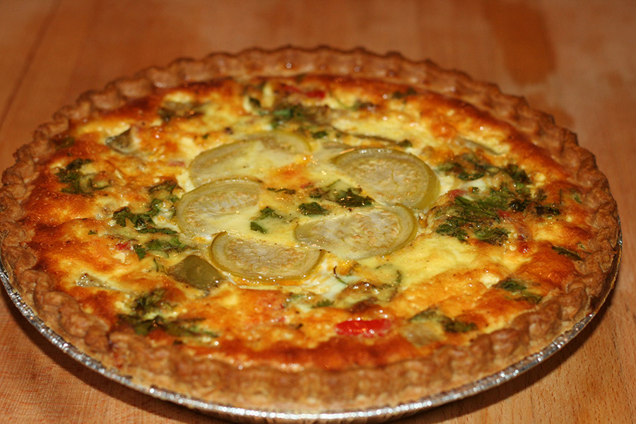 tomatillo quiche